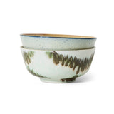 HK Living 70s CERAMICS Set van 2 Ramen Bowls, Minimalist