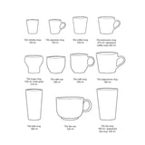 HK Living 70s CERAMICS Set van 4 Americano Tassen, Rococo