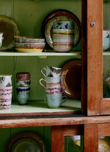 HK Living 70s CERAMICS Set van 4 Cappuccino Tassen, Dada