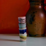 HK Living 70s CERAMICS Set van 4 Eierdopjes, Vibrance