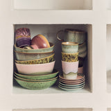 HK Living 70s CERAMICS Set van 4 Koffiemokken, Serendipity