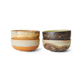 HK Living 70s CERAMICS Set van 4 Tapas Bowls, Drift