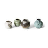 HK Living 70s CERAMICS Set van 4 Vaasjes, Canyon