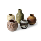 HK Living 70s CERAMICS Set van 5 Vaasjes, Pursuit
