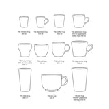 HK Living 70s CERAMICS Set van 6 Koffiemokken, Surreal