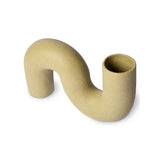 HK Living HK OBJECTS Ceramic Twisted Vase, Mat olijfgroen