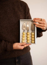 HK Living Kaasmessen Set van 3, Lemon