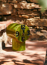 HK Living Retro ceramic clock olive