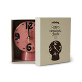 HK Living Retro ceramic clock pink