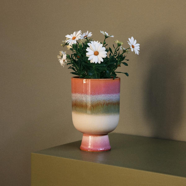 HK Living Retro Keramische Bloempot, Rosefield