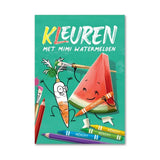Höngry 32 Speelse Kleurplaten, Kleuren met Mimi Watermeloen