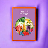 Höngry Verjaardagskaart met fruit en groentjes, Lang leve lieve jij