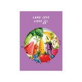 Höngry Verjaardagskaart met fruit en groentjes, Lang leve lieve jij