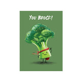 Höngry Wenskaart met broccoli, You brock!