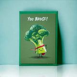Höngry Wenskaart met broccoli, You brock!