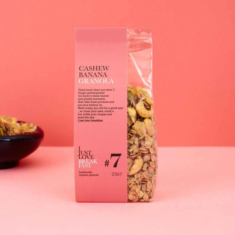 I Just Love Breakfast Granola #7, Cashew & Banaan 250g