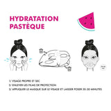 Inuwet FRUIT COLLECTION Bio-Cellulose Gezichtsmasker Hydratatie, Watermeloen