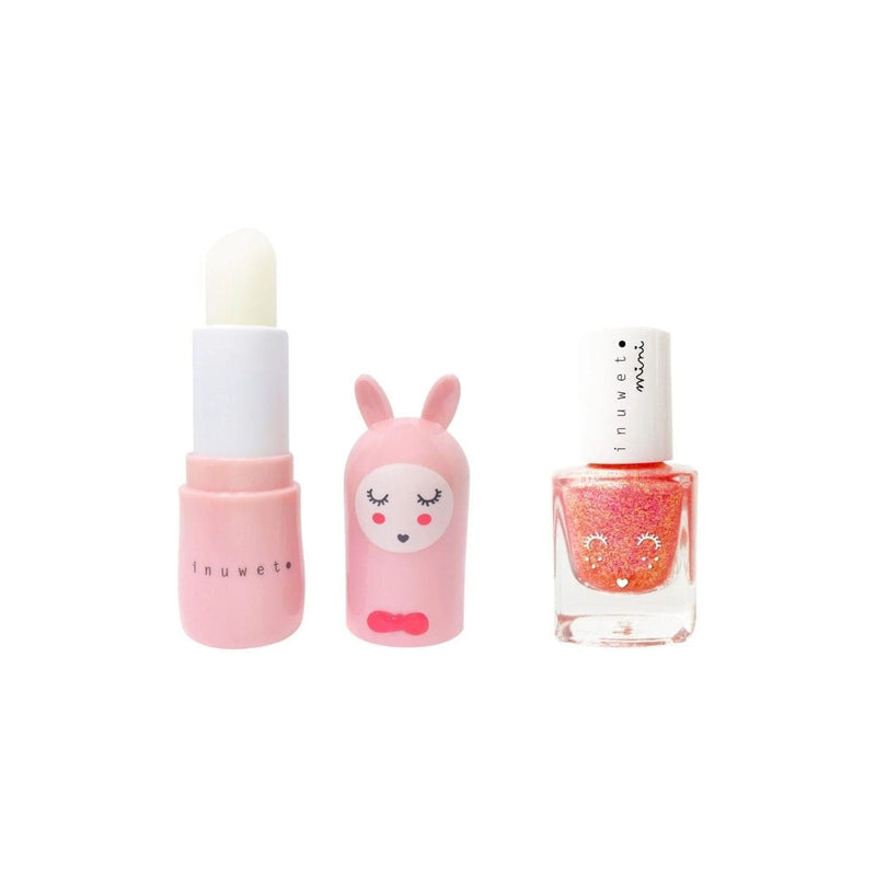 Inuwet Geschenkset Lippenbalsem & Kindernagellak, Aardbei