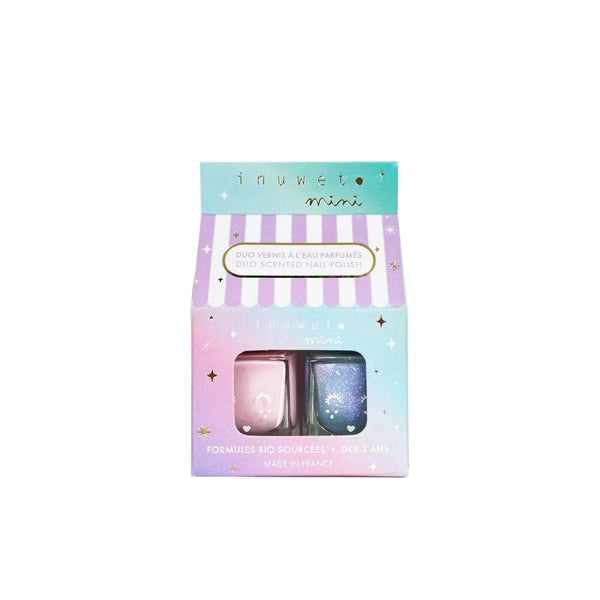 Inuwet Geschenkset met 2 Kindernagellakjes, Watermeloen & Vanille