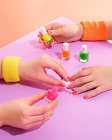 Inuwet Kindernagellak op waterbasis met Bubble Gum geur, Neon roze