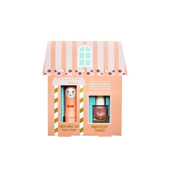 Inuwet MAISON JULIETTE Lippenbalsem & Kindernagellak, Kokos-Vanille & Aardbei