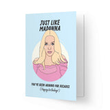 Kaart Blanche Verjaardagskaart, Just like Madonna