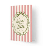 Kaart Blanche Wenskaart dubbel, Save the date