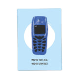 Kaart Blanche Wenskaart dubbel, Vintage phone
