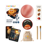 Kidywolf KIDYPLANET Mysterybox Opgravingsset Planeet met 3 Halfedelstenen