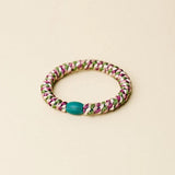 Kknekki MIX GLITTER Haarelastiek & Armbandje, Army & Grape