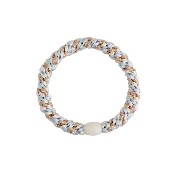 Kknekki MIX GLITTER Haarelastiek & Armbandje, Baby Blue & Ballet Pink