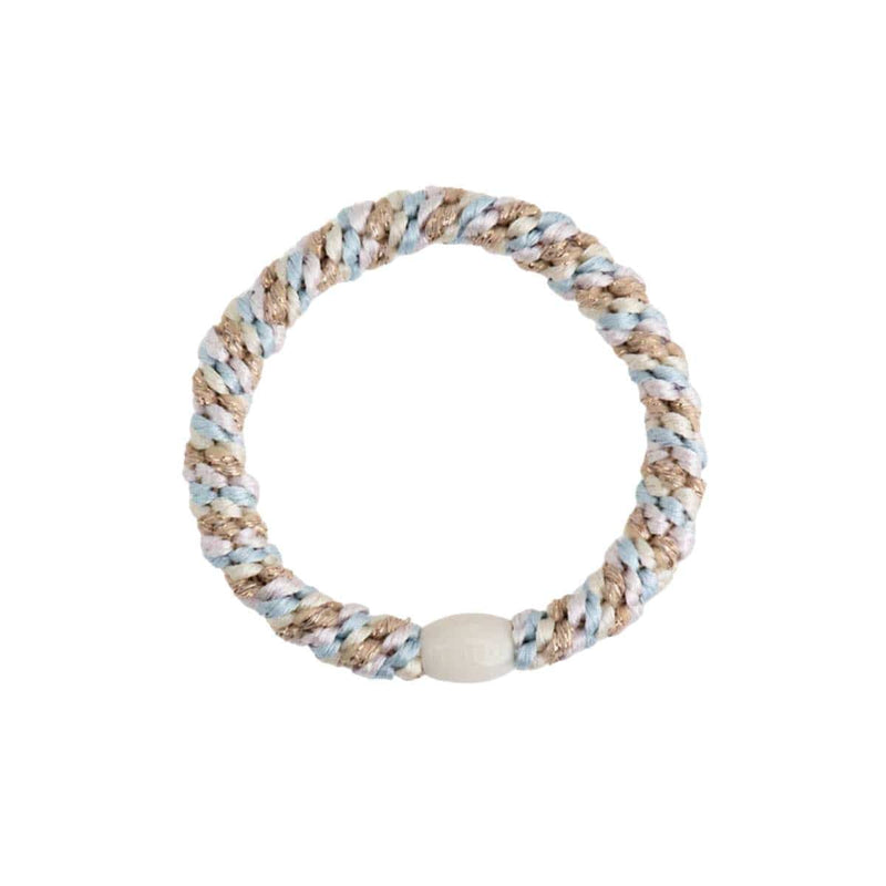 Kknekki MIX GLITTER Haarelastiek & Armbandje, Baby Blue & Ballet Pink