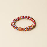 Kknekki MIX GLITTER Haarelastiek & Armbandje, Bordeaux & Curry