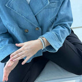 Kknekki MIX GLITTER Haarelastiek & Armbandje, Copper & Grey