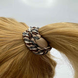 Kknekki MIX GLITTER Haarelastiek & Armbandje, Copper & Grey