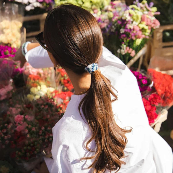 Kknekki MIX GLITTER Haarelastiek & Armbandje, Electric Blue & Turquoise