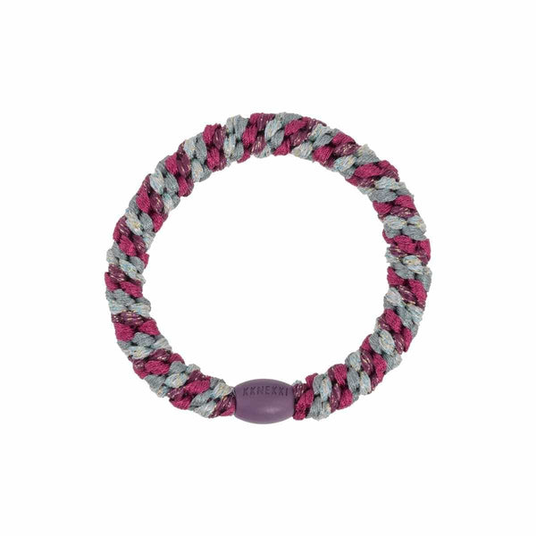 Kknekki MIX GLITTER Haarelastiek & Armbandje, Grape & Aqua