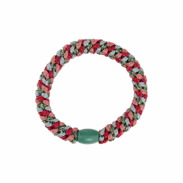 Kknekki MIX GLITTER Haarelastiek & Armbandje, Green & Bordeaux