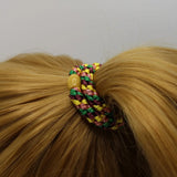 Kknekki MIX GLITTER Haarelastiek & Armbandje, Green Yellow & Pink