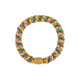Kknekki MIX GLITTER Haarelastiek & Armbandje, Green Yellow & Pink