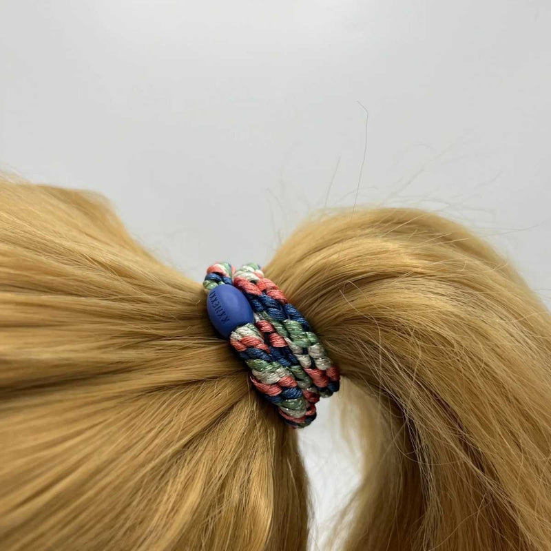 Kknekki MIX GLITTER Haarelastiek & Armbandje, Indigo & Pomerant