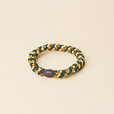 Kknekki MIX GLITTER Haarelastiek & Armbandje, Jungle & Curry