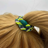 Kknekki MIX GLITTER Haarelastiek & Armbandje, Neon Yellow & Green