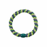 Kknekki MIX GLITTER Haarelastiek & Armbandje, Neon Yellow & Green