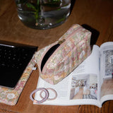 Kknekki MIX GLITTER Haarelastiek & Armbandje, Peach & Blue