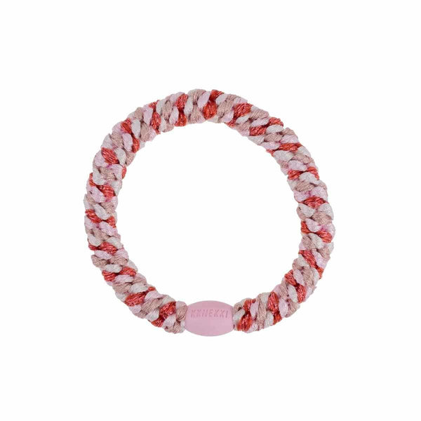 Kknekki MIX GLITTER Haarelastiek & Armbandje, Pomerant & Pink