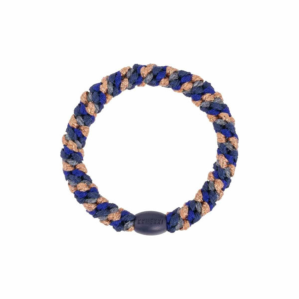Kknekki MIX GLITTER Haarelastiek & Armbandje, Purple Navy & Rosegold