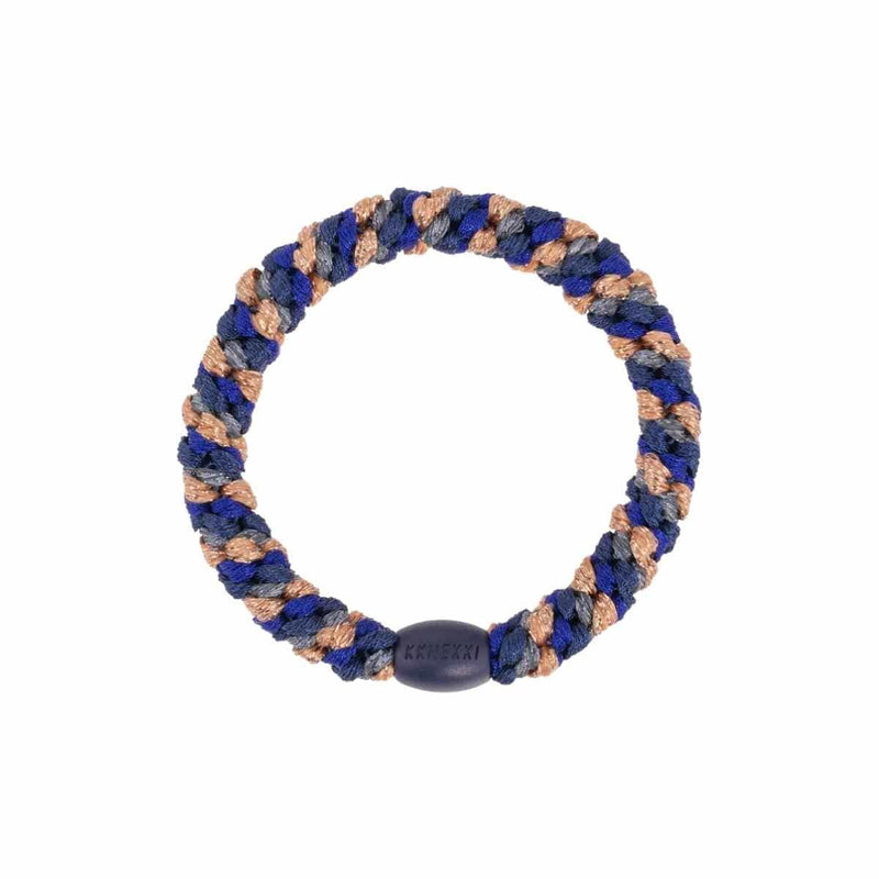 Kknekki MIX GLITTER Haarelastiek & Armbandje, Purple Navy & Rosegold