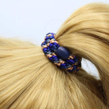 Kknekki MIX GLITTER Haarelastiek & Armbandje, Purple Navy & Rosegold