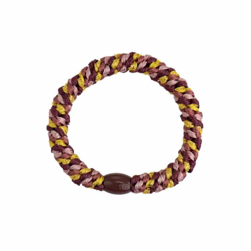 Kknekki MIX GLITTER Haarelastiek & Armbandje, Rosewood & Sun